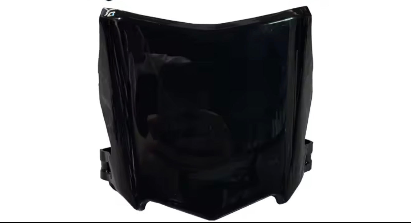 Glossy Black motocutz plate